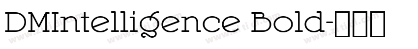 DMIntelligence Bold字体转换